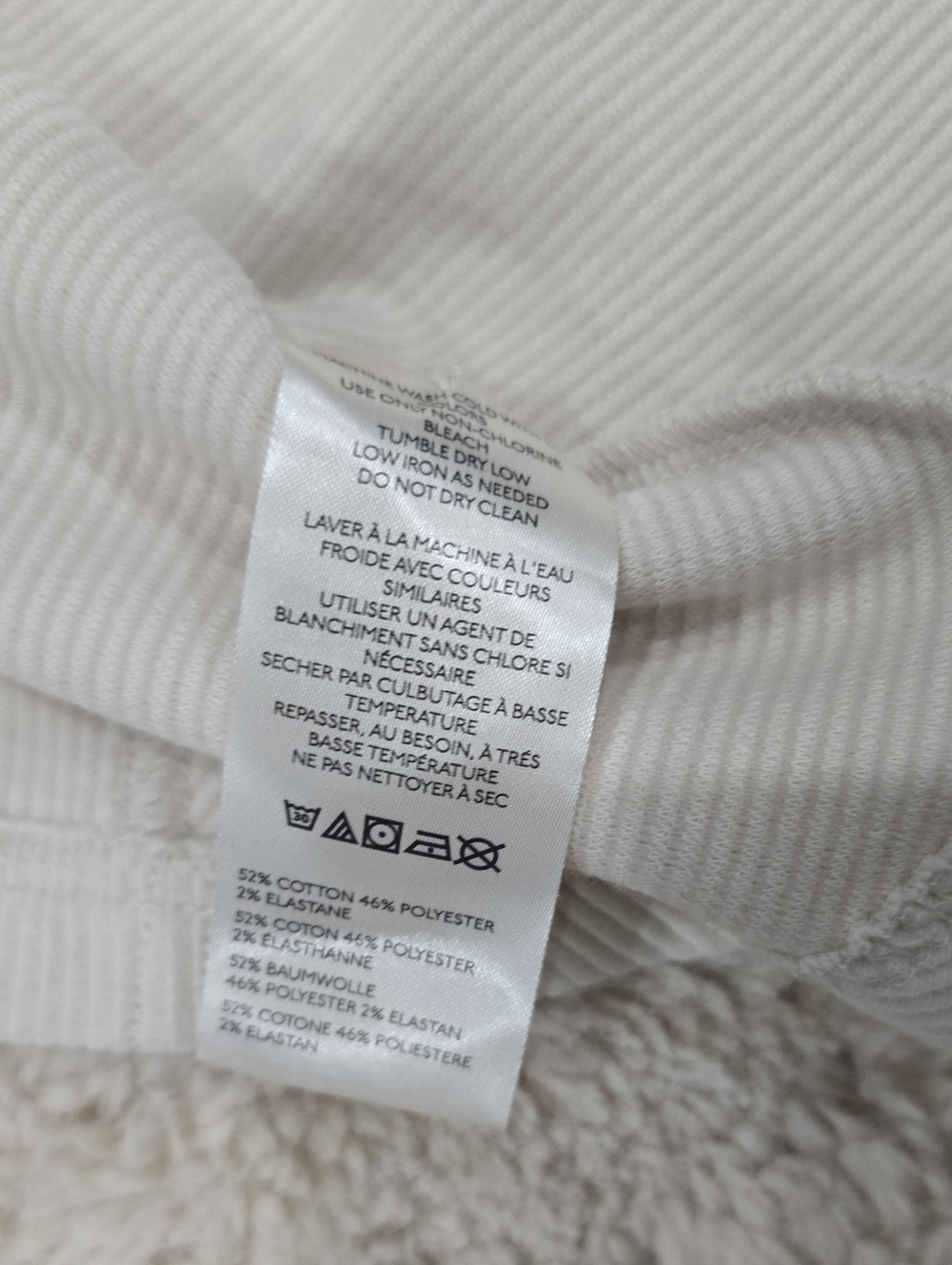 Pilcro Cream Ribbed Button-Front Tank Dress - Picture 7 of 7